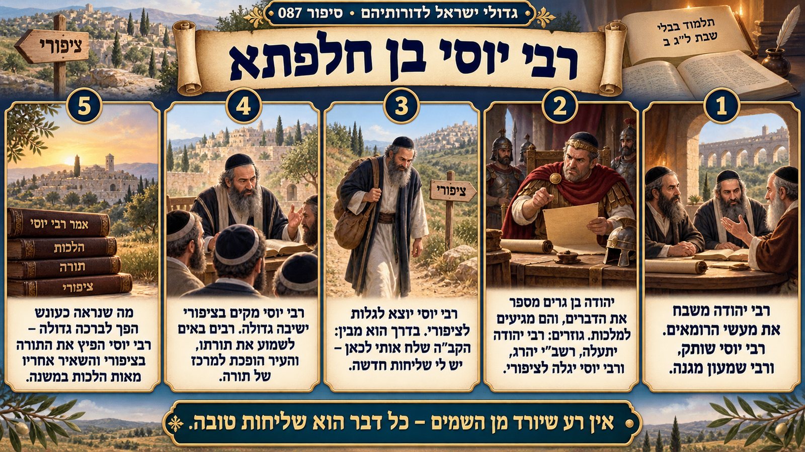 תמונת סיכום — רבי יוסי בן חלפתא: רבי יוסי בן חלפתא